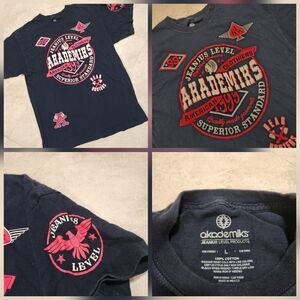 Akademiks Jeanius Mens L Large Indian Streetwear Black Graphic Tee T Shirt